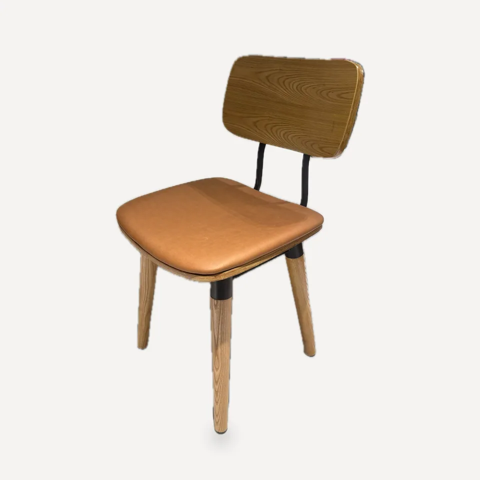 Rail-Back Ash Chair