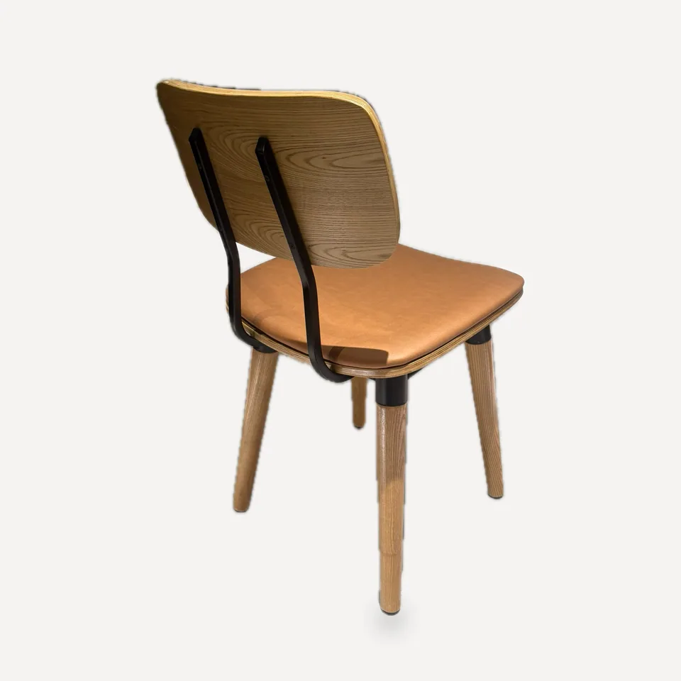 Rail-Back Ash Chair view 2